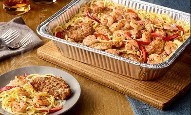Chicken and Shrimp Carbonara (Serves 4 - 6)