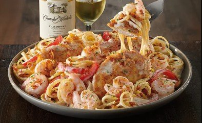 Chicken and Shrimp Carbonara