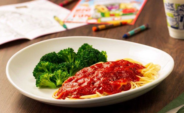 Kids Tomato Sauce with Choice of Pasta (V)